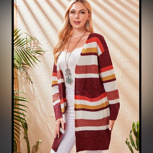 Target A New Day | Striped Knit Cardigan | Large - Picture 14 of 15